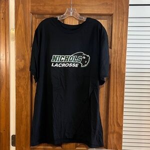 Nichols College - Bison - Lacrosse Short sleeve Tee Shirt- NWOT